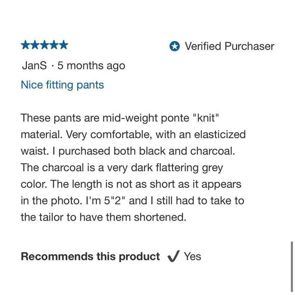 NEW! Anne Klein Ladies Tummy Control Ponte Mid-Weight Pant - Picture 7 of 16